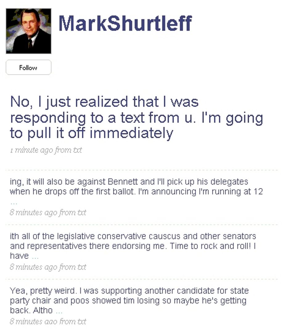 Utah AG Mistakenly Announces Senate Bid, On Twitter