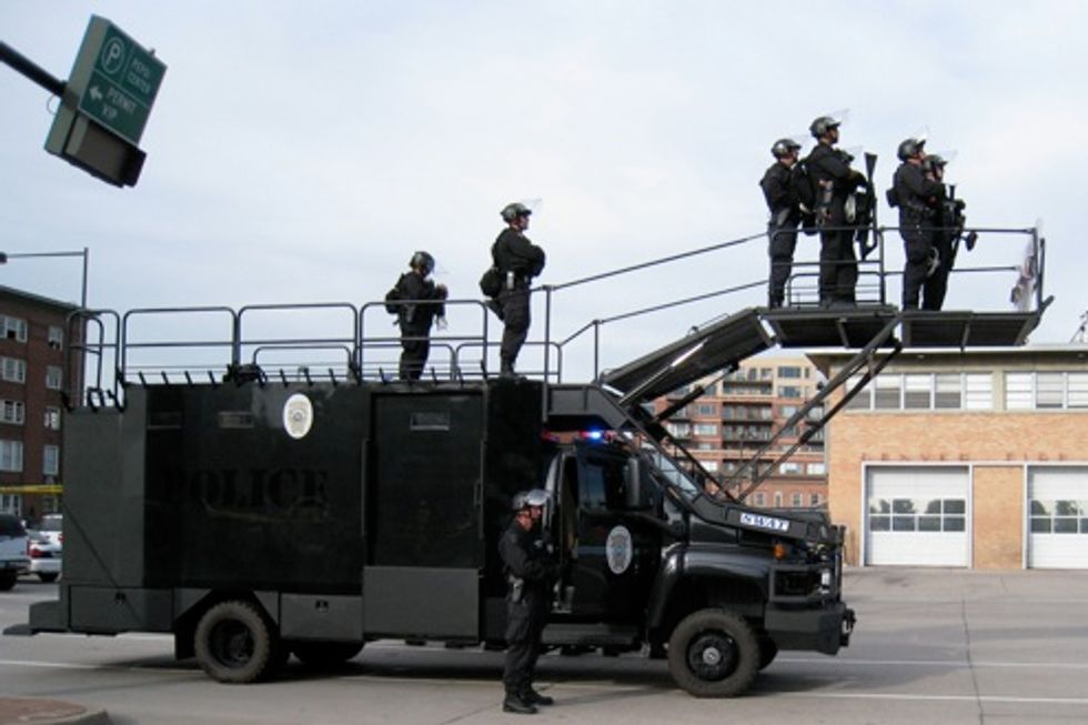 Convention Night Number Three: A Big Colorado-Style Welcome, With Menacing Cops