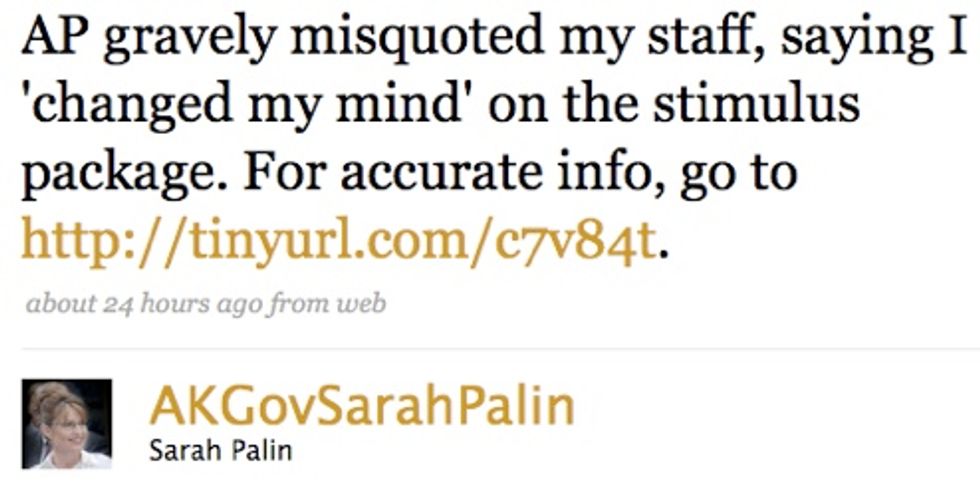 Sarah Palin Officially Twats