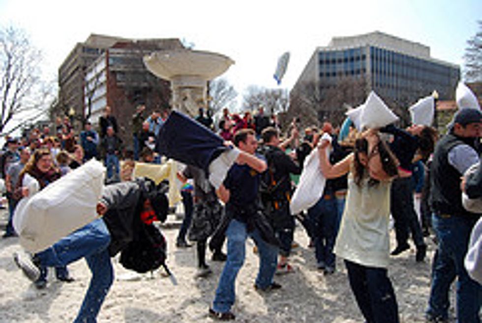 Massive Pillow Fight On The Mall, This Saturday