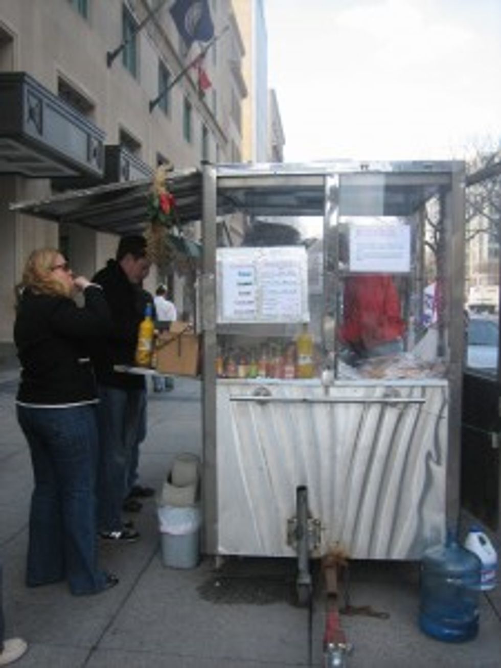 High-Tech Burrito Street Vendor On 15th and K