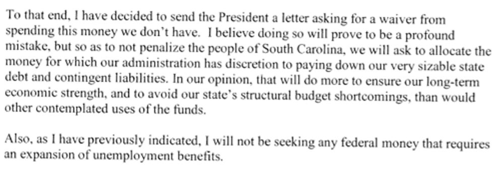 Mark Sanford Is Queen Of Welfare Queens