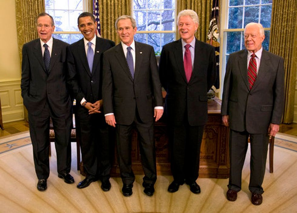 Bushes Protect Obama From Scary Old Democrats