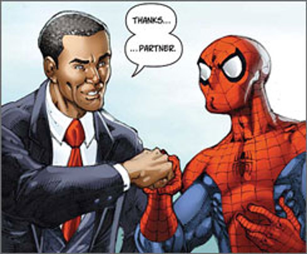 Barack Obama Is President of Spiderman