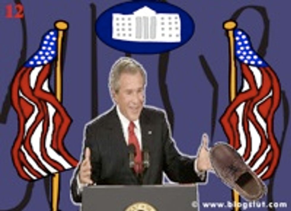 Throw Shoes At Animated George W. Bush!