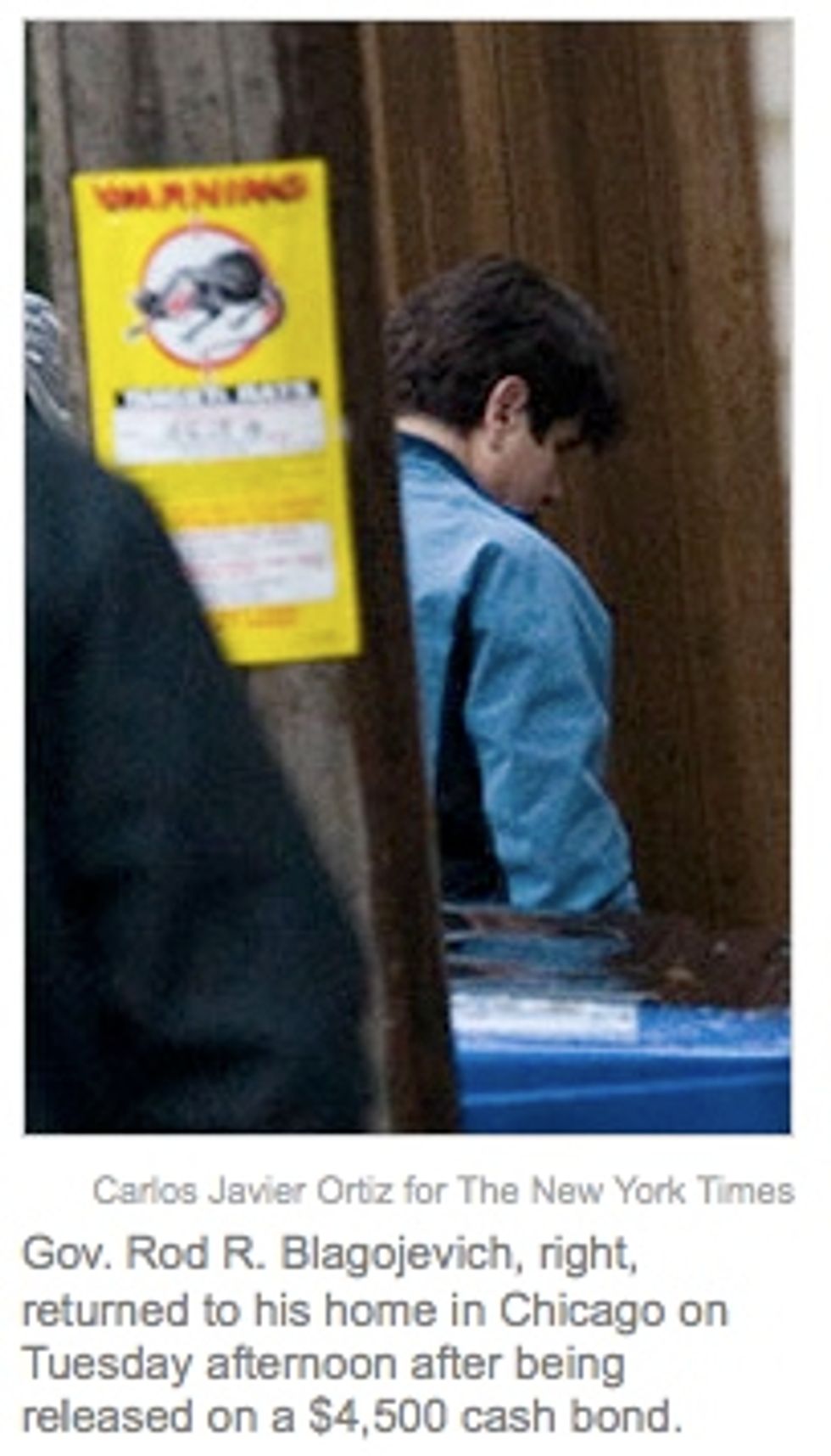Blagojevich Released Into Filthy City Of Rats, Chicago