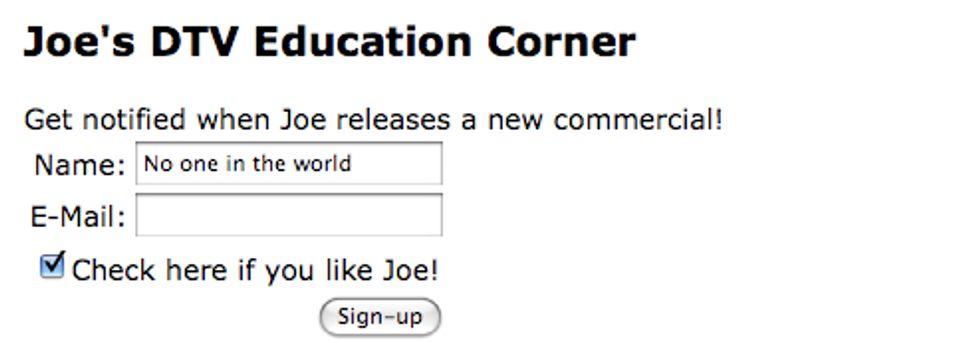 Joe The Plumber Wants To Find Out Who Likes Him