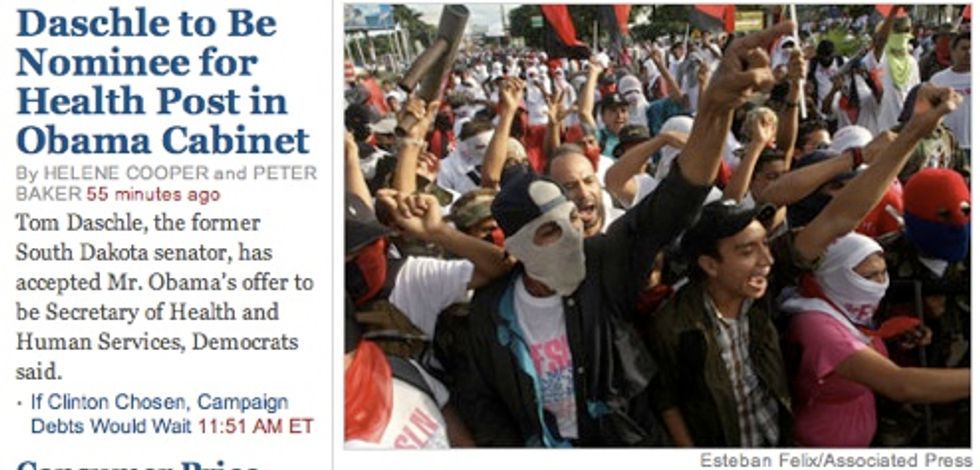 Communist Mob Thrilled By Daschle News