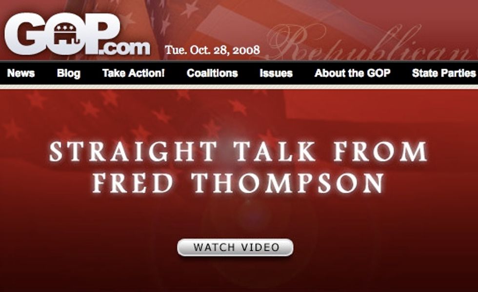 Fred Thompson Is President Of GOP.com