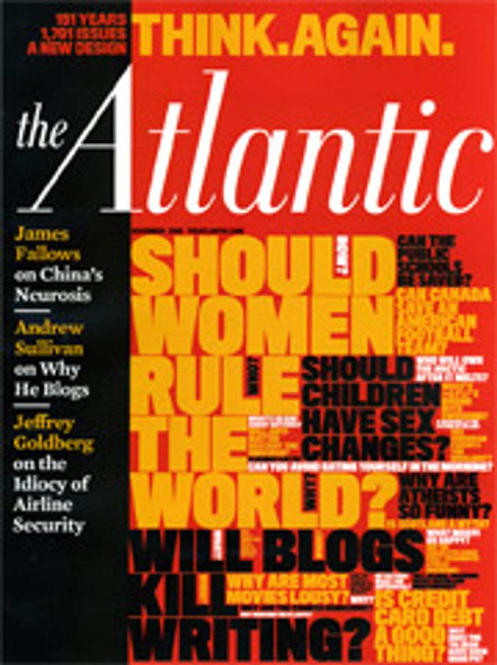 Andrew Sullivan Gets Really Mad At Politics Then Designs Insane Atlantic Cover