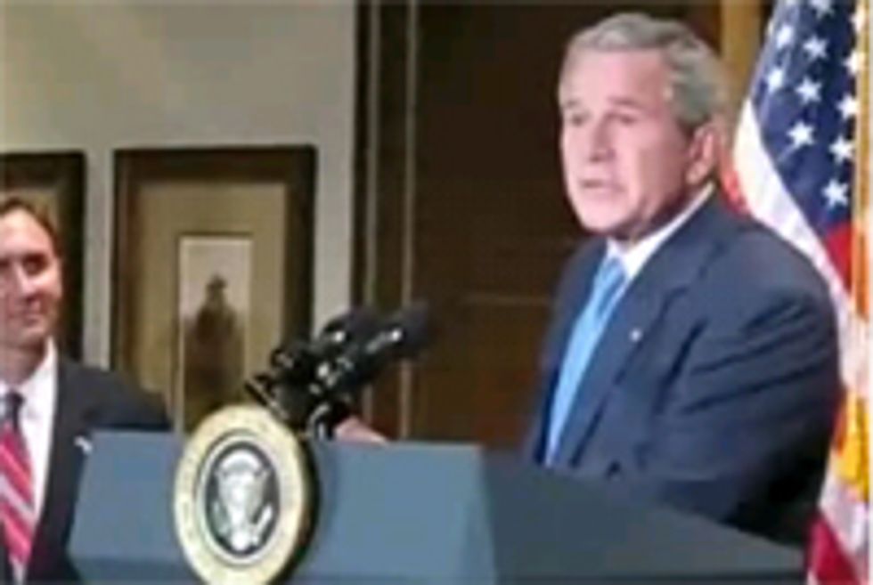 Liveblogging George W. Bush Handing Taxpayers A Trillion-Dollar Bailout IOU