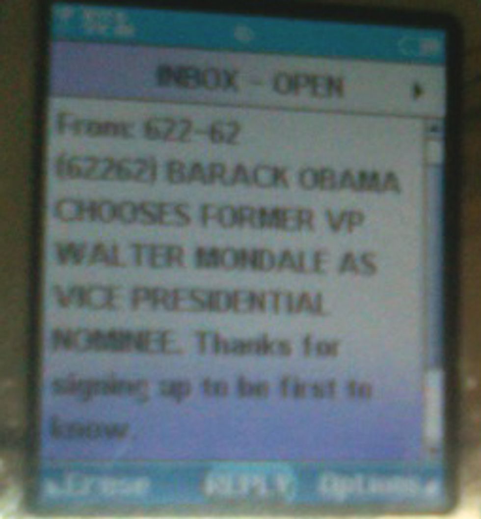 EXCLUSIVE: BARACK OBAMA PICKS WALTER MONDALE FOR VEEP