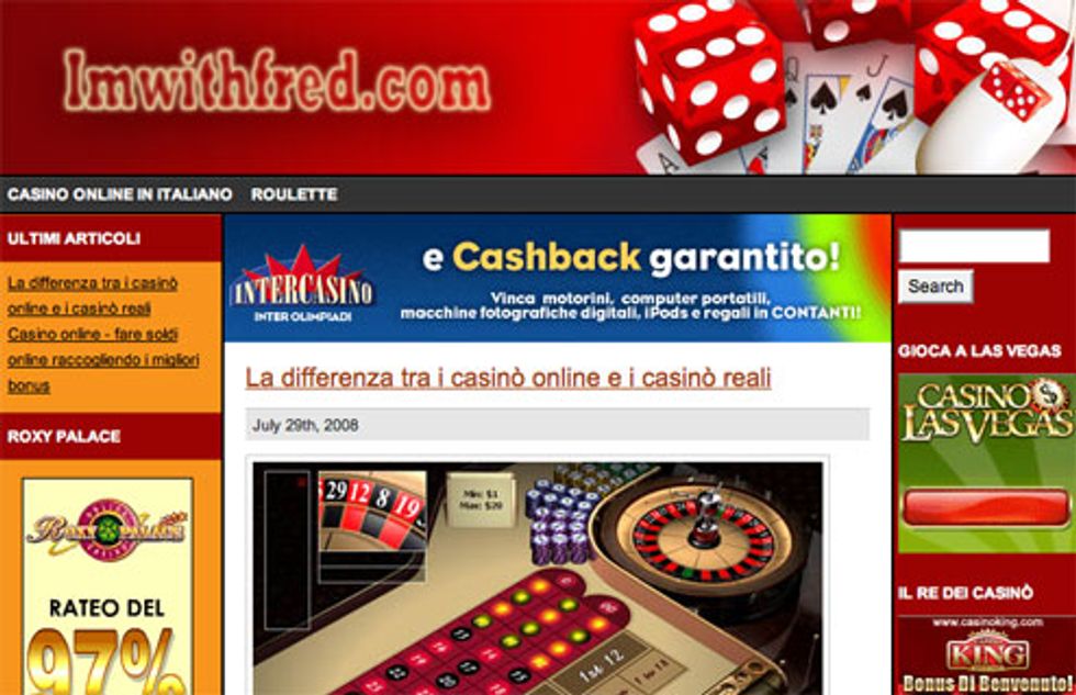 Fred Thompson's Website Now An Italian Gambling Hub
