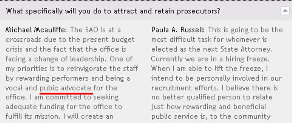 Distinguished Pubic Advocate Wants Your Vote!