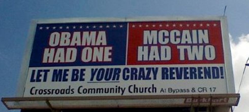 Crazy Reverend Would Be Happy To Ruin Your Political Career, Too