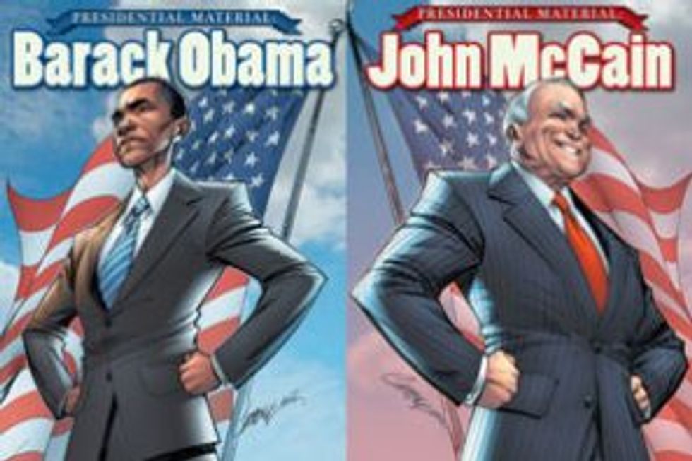 Childlike, Emotionally Stunted Nation Welcomes 2008 Campaign Comic Books