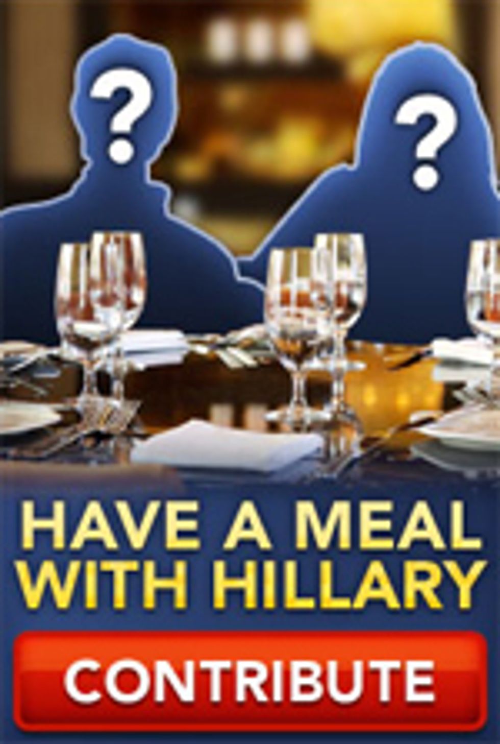 Have A Hot Meal With Whatsername... Clinton, Hillary!