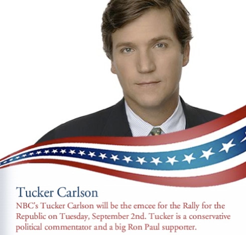 Tucker Carlson To 'EmCee' GOP Paultardpalooza!