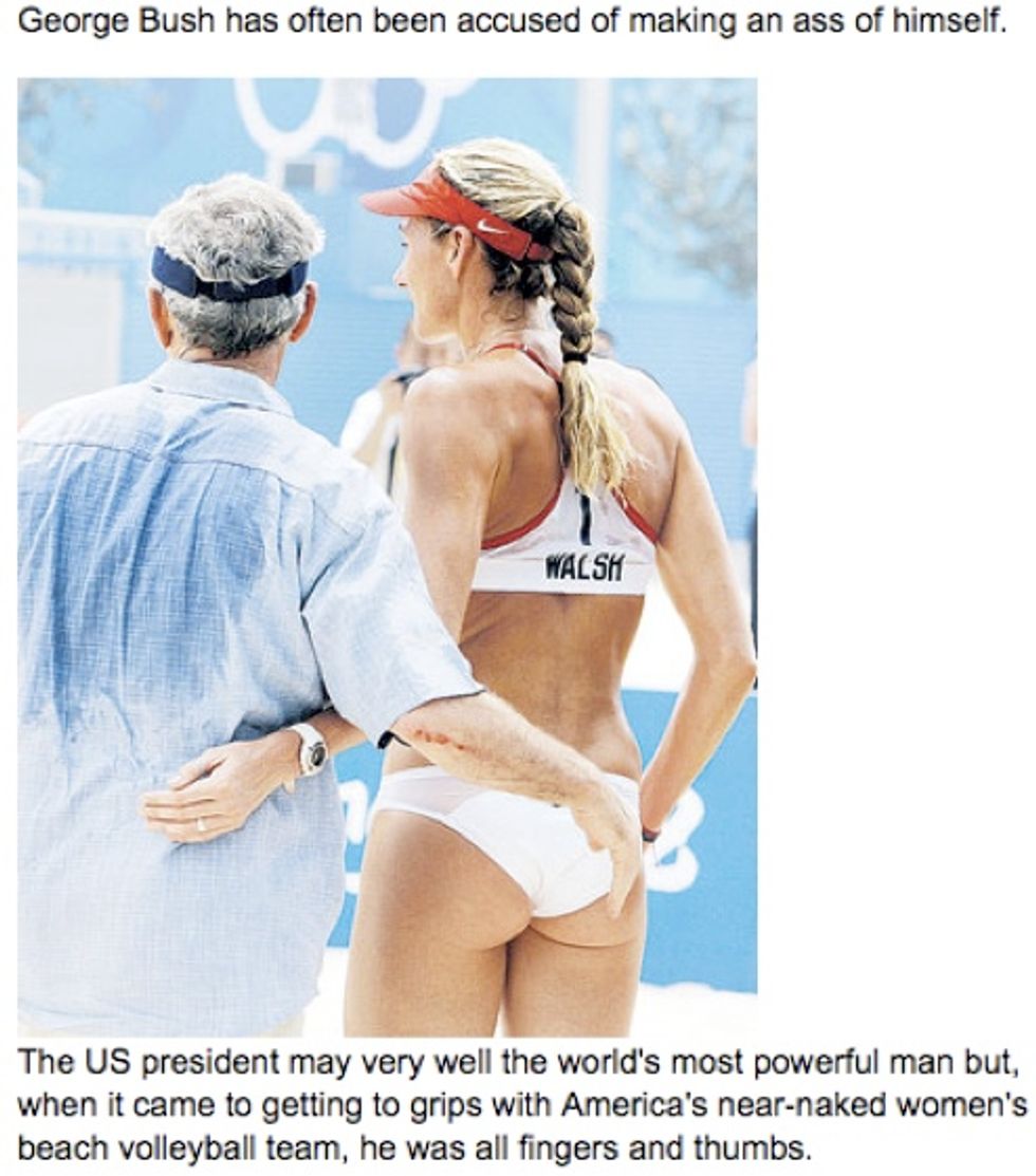 A Children's Treasury of Stupid Bush-In-China Pictures of Ladies' Volleyball