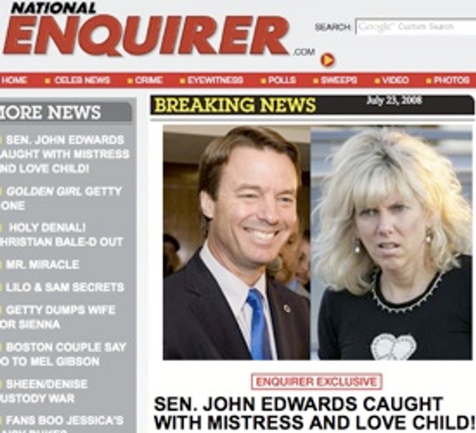 Alleged John Edwards Mistress-Baby Scandal!