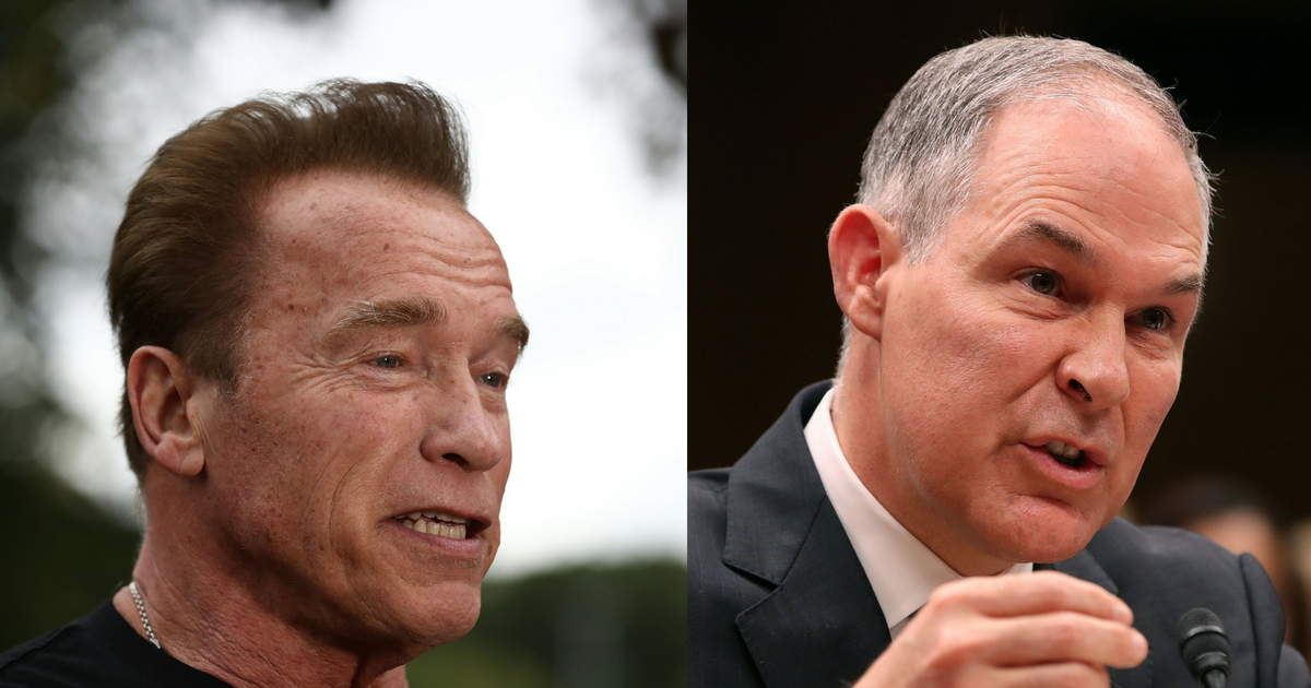 Arnold Schwarzenegger Thinks Scott Pruitt Should Be Forced To Drink Contaminated Water