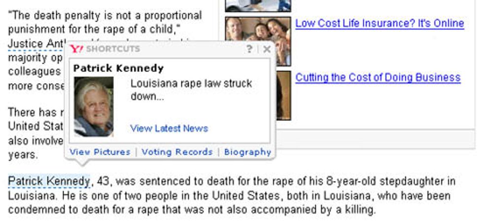 Yahoo Subtly Accuses Ted Kennedy Of Unspeakable Crime