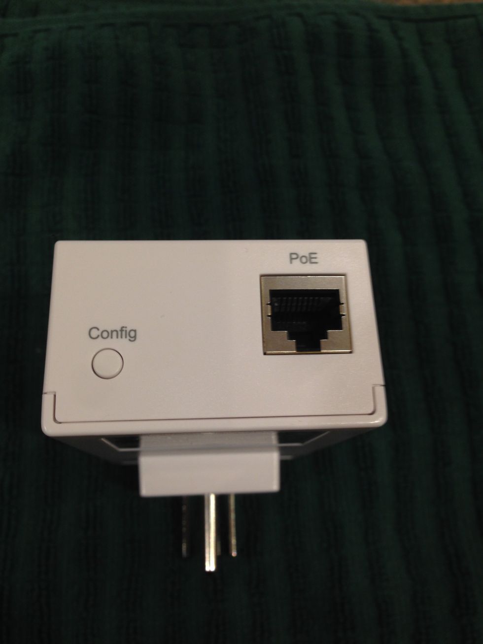 Vivint powerline converter or PLC used to send wireless signal over your electrical wires.