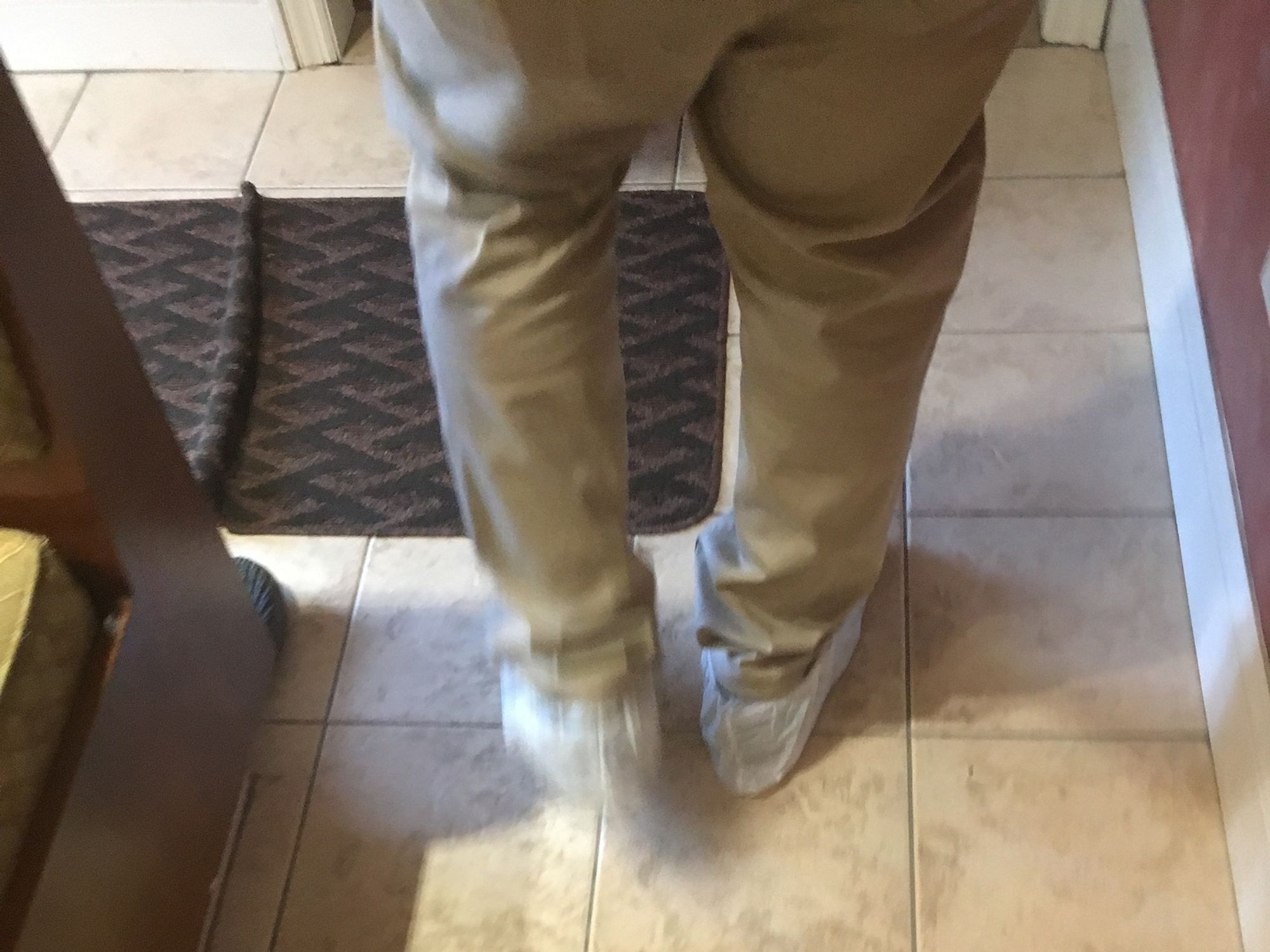 Vivint installers wear protective footwear to keep your home's floor clean.