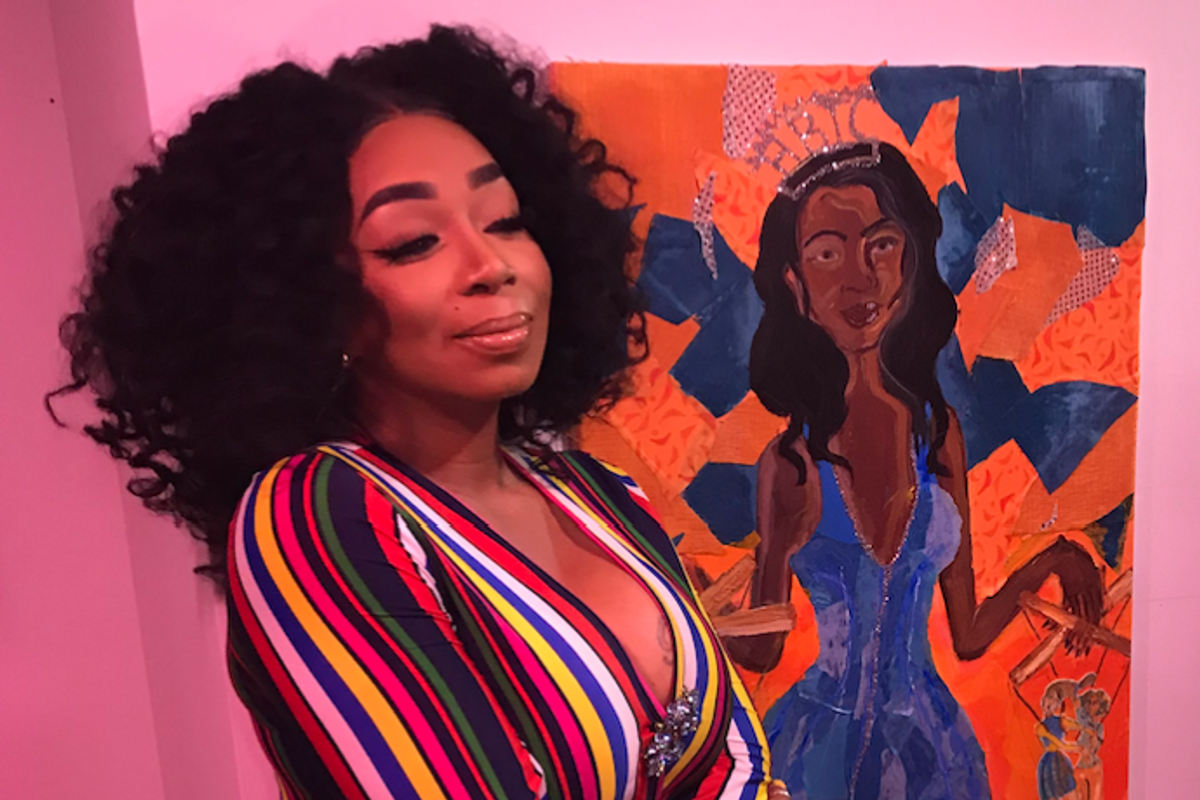 Tiffany 'New York' Pollard Visits Pollard-Inspired Art Exhibit