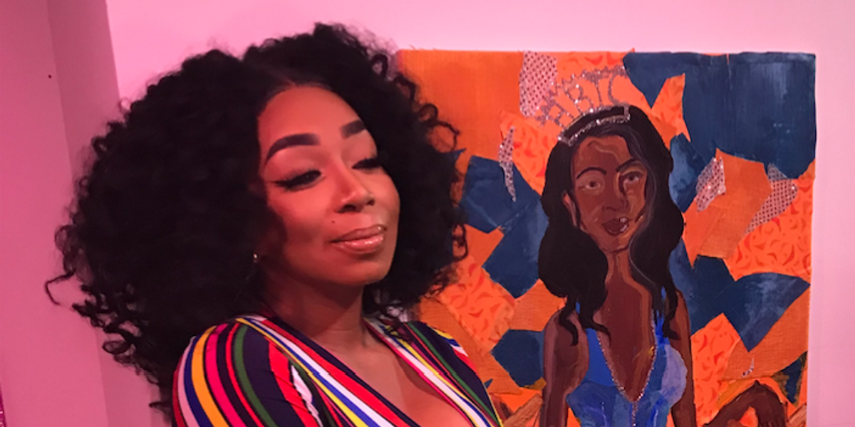 Tiffany 'New York' Pollard Visits Pollard-Inspired Art Exhibit