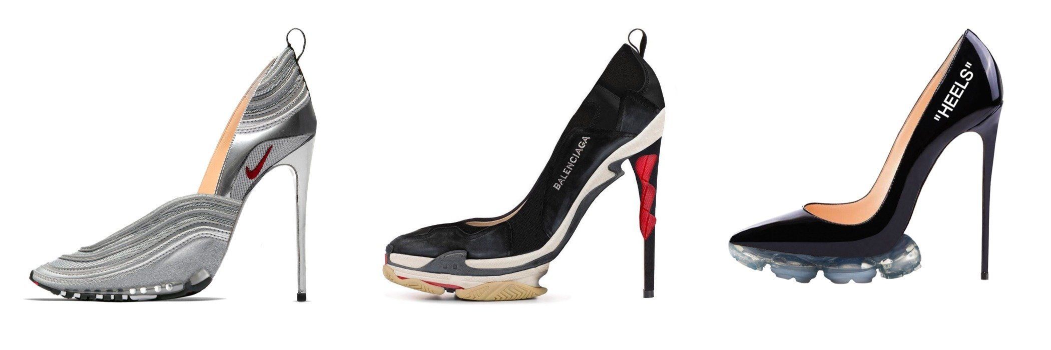 Knife cloth heels Balenciaga Black size 38 EU in Cloth  33433051
