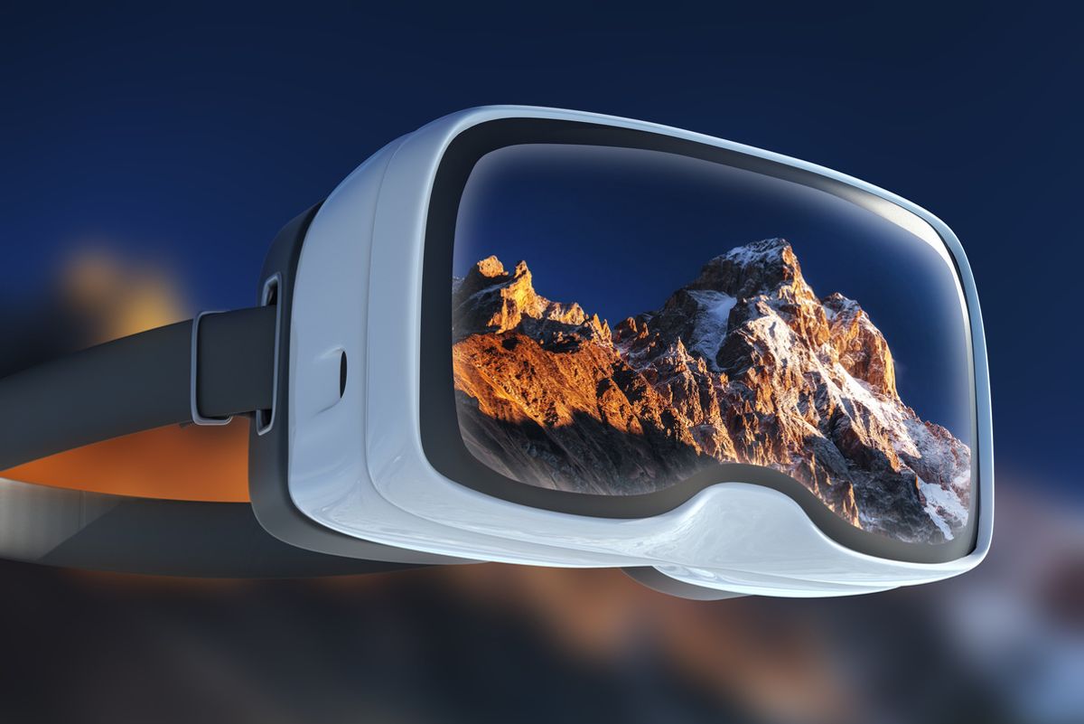 VR headset virtual tour