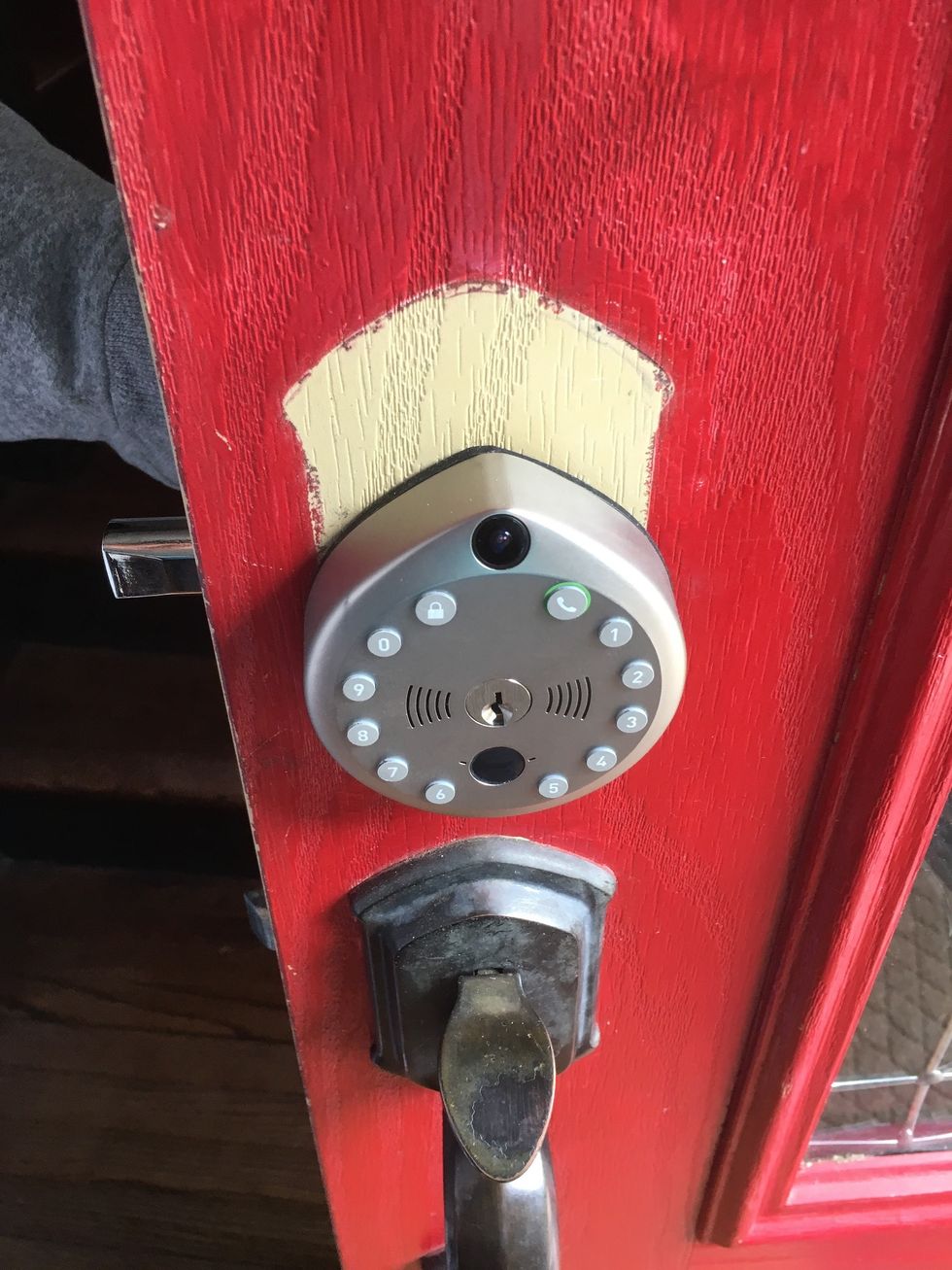 a photo of Gate Smart Lock Iinstalled