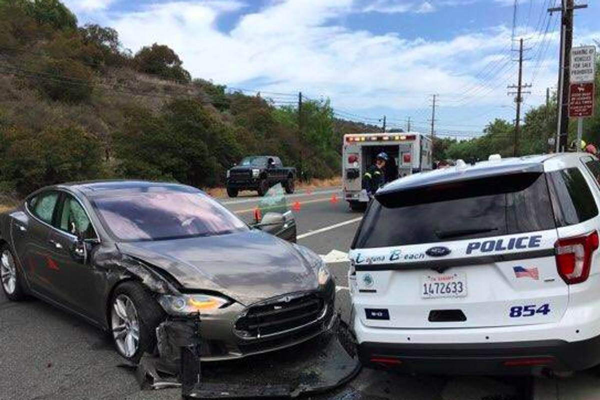 Tesla Autopilot Laguna Beach California