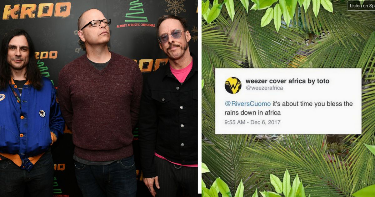 A Fan Account Convinced Weezer to Cover Toto's 'Africa'—& the Rains Are Officially Blessed 🙌