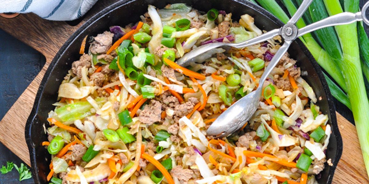 One Skillet Egg Roll in a Bowl My Recipe Magic