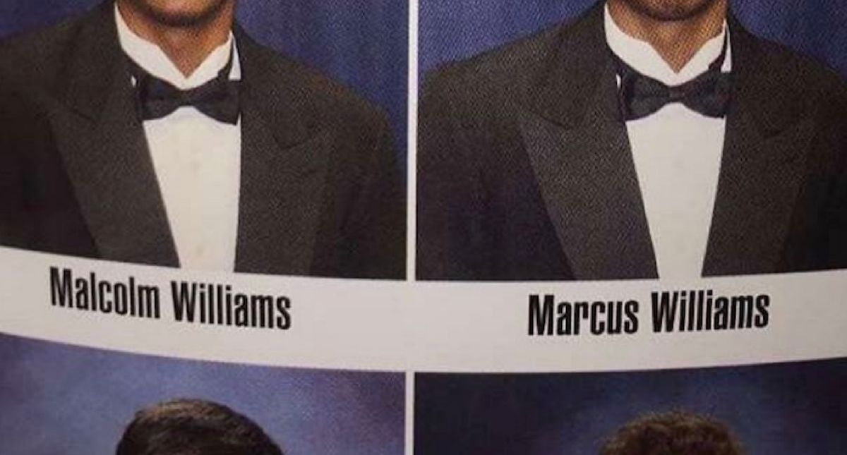 Twin Helps Out His Sick Brother On Picture Day By Posing As Him For The Yearbook ðŸ˜‚