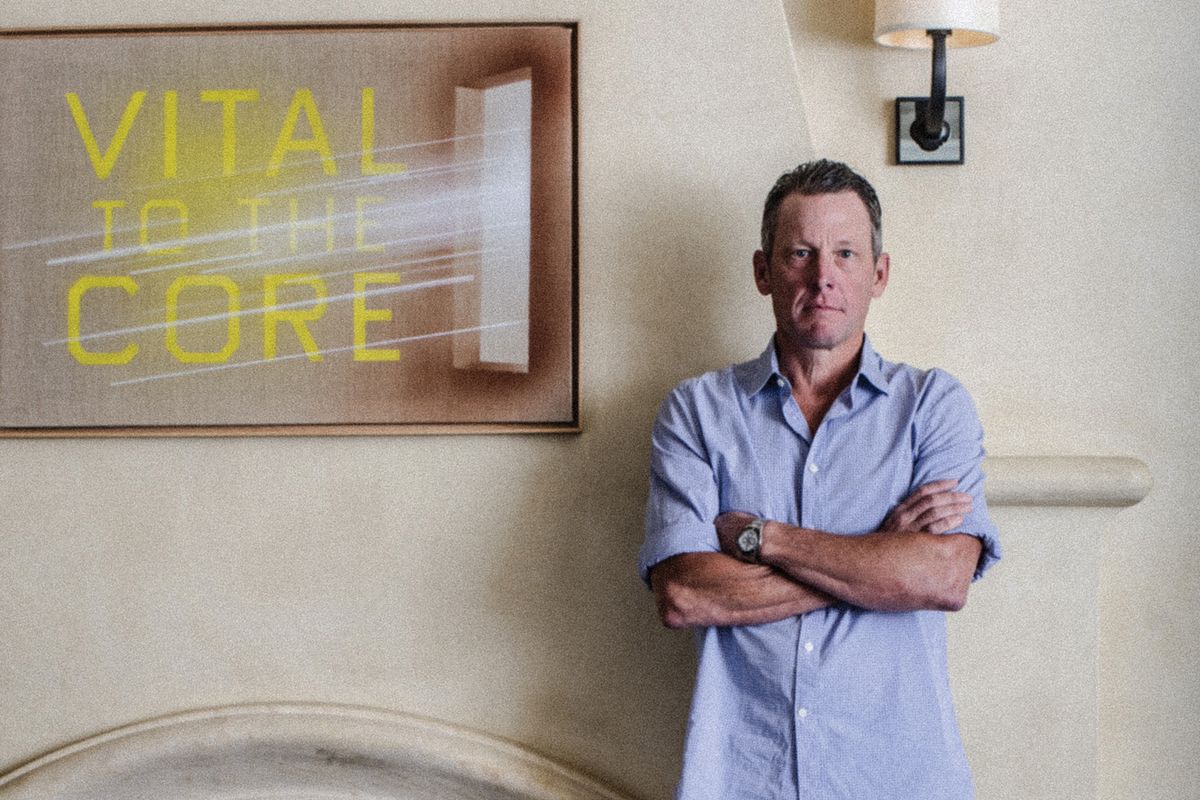 Lance Armstrong Rides On