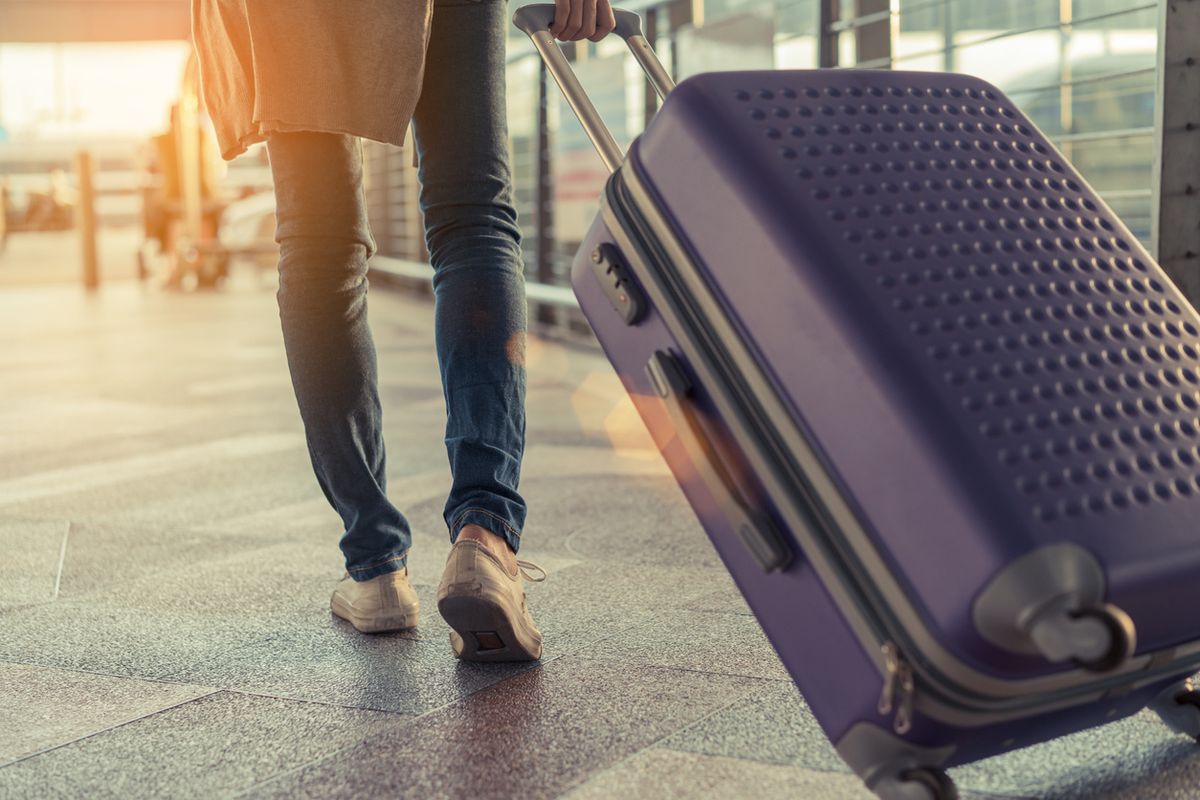 travel carry-on smart device suitcase