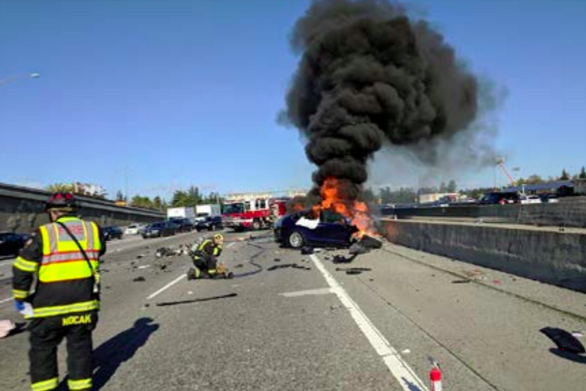 Tesla Model X mountain view fatal accident