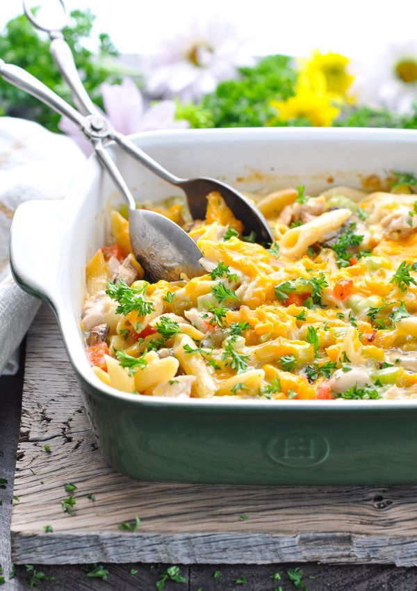 Dump-and-Bake Creamy Chicken Penne Pasta - My Recipe Magic