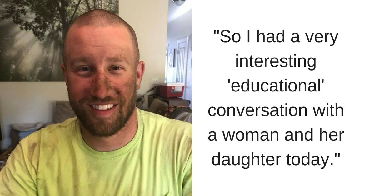 Dirty Man Posts Viral Facebook Encounter of Mom's Ignorant Remark to Daughter About His Appearance