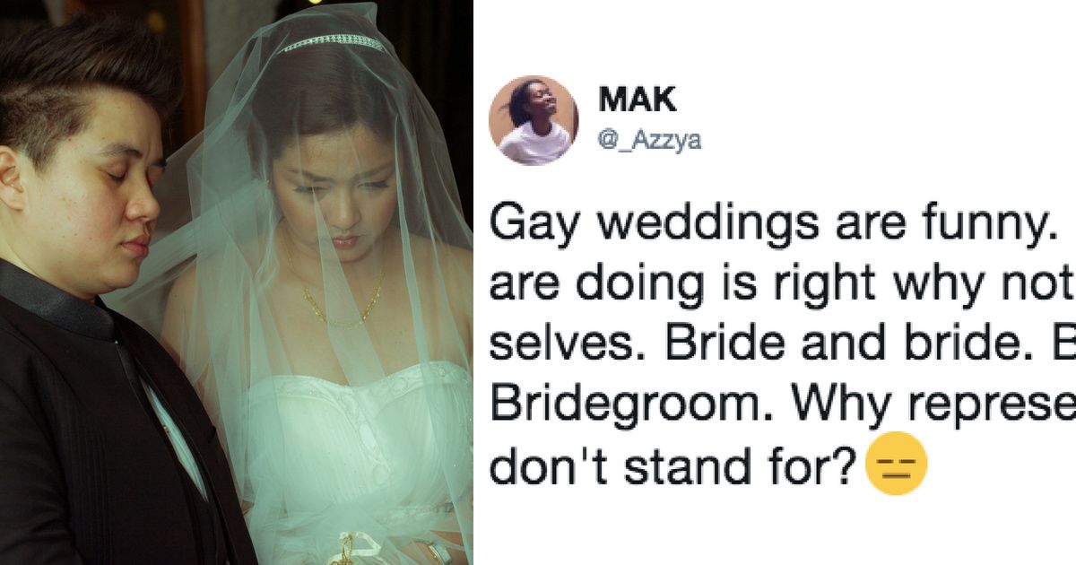 Woman Attempts To Mock Same-Sex Weddings, And The Internet Clapped Back Hard