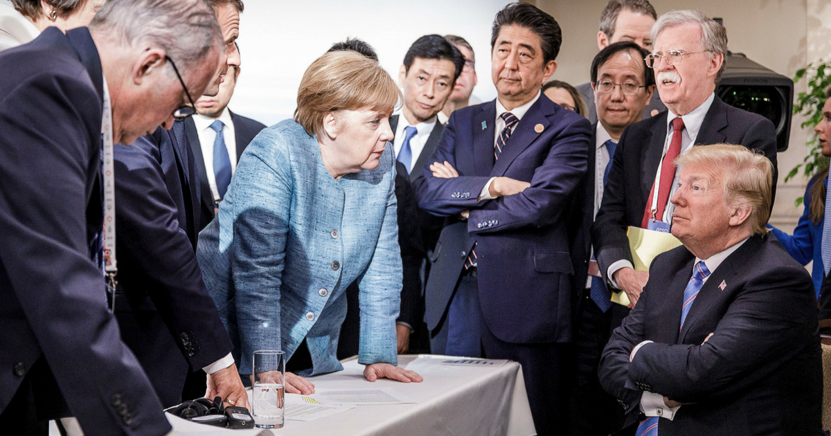Someone Made A Very Important Point About That Viral G7 Photo—And It's Art History FTW