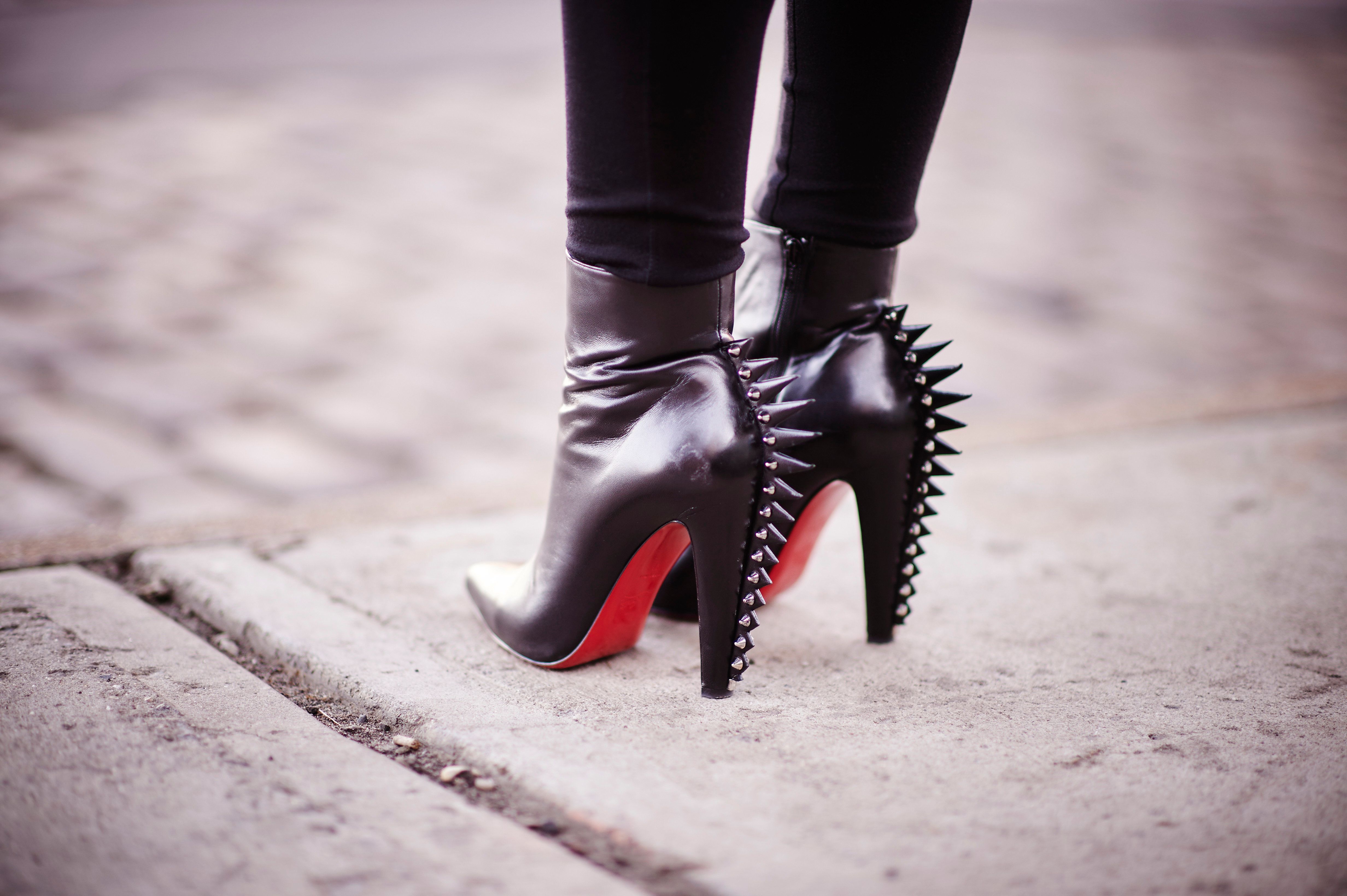 shoes with a red sole