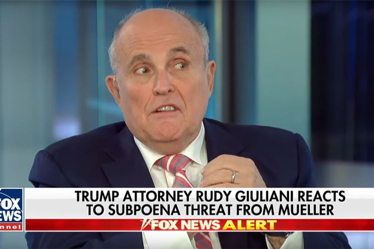 Rudy Giuliani Takes Break From Womanizing To Vouch For Trump's Unimpeachable Credibility