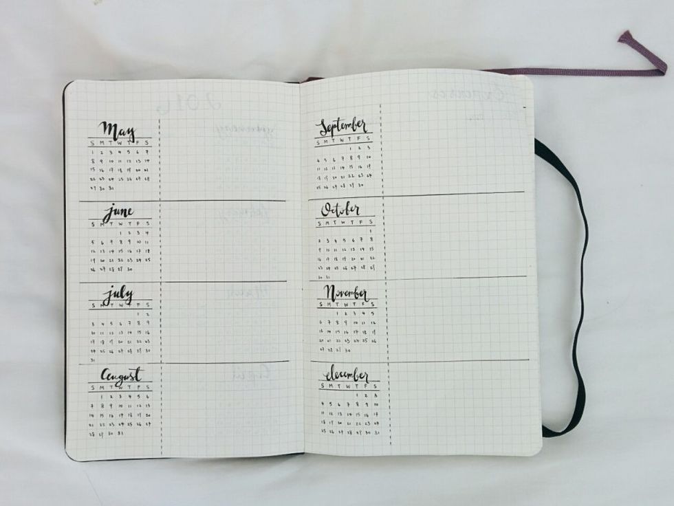 simple bullet journal layouts