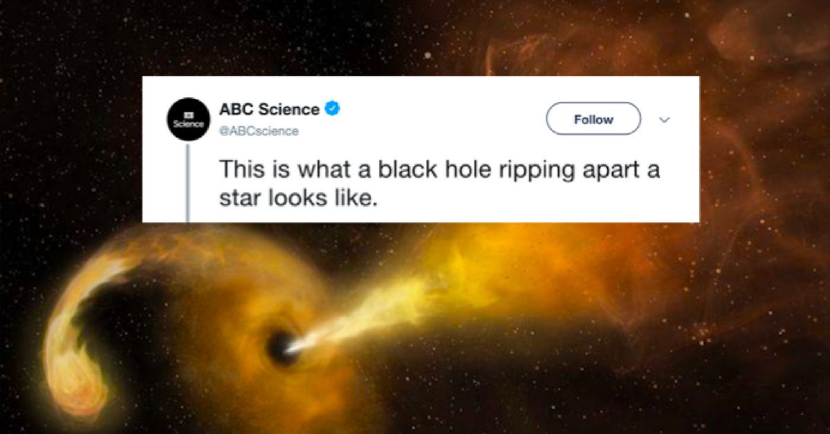 Astronomers Capture A Black Hole Devouring A Star