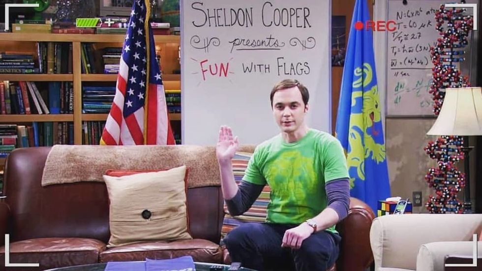 sheldon cooper fun with flags