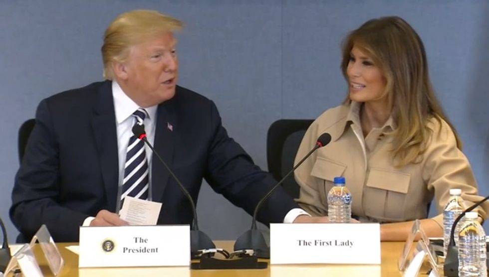 Trump Prepares America For Hurricane Season By Bragging About Poll Numbers, Bitching About Magnets